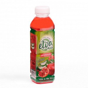 Напиток «ELOA MAX»  на основе алоэ вера со вкусом граната с кусочками алоэ,500 мл