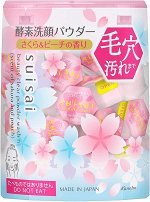 KANEBO Suisai Beauty Clear Powder Wash - энзимная пенка для умывания с ароматом сакуры