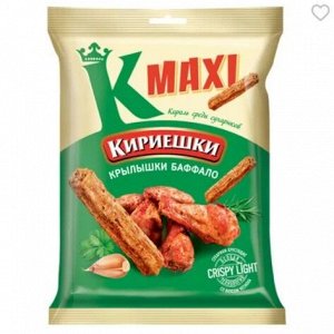 «Кириешки Maxi», сухарики со вкусом крылышек Баффало, 60 г