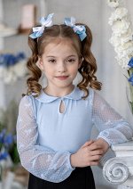 Сильвия трикотажная голубой.