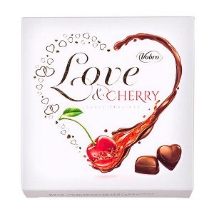 Конфеты VOBRO LOVE&CHERRY 45 г 1 уп.х 12 шт.