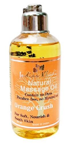 Масло массажное Апельсин Кхади Orange Crush Massage Oil Indian Khadi 200 мл.