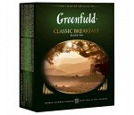Черный чай в пакетиках Greenfield Classic Breakfast, 100 шт