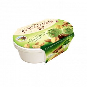 Вкусландия пломбир "Фисташковый" с кусочками орехов 450гр