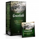 Черный чай в пакетиках Greenfield Earl Grey Fantasy ароматизированный, 25 шт