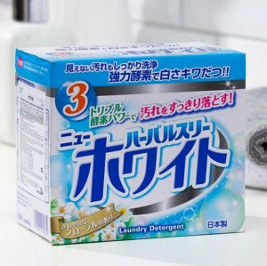 * "Mitsuei" "Herbal Three" Стиральный порошок с дезодорирующими компонентами, отбеливателем и ферментами