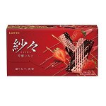 LOTTE Sasha - хрустящий шоколад с клубникой в необычной форме