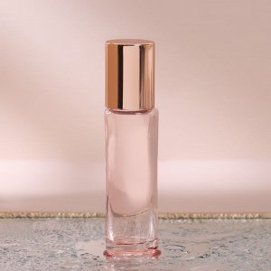 Флакон для парфюма, с металлическим роликом, 10 мл, цвет розовый/розовое золото