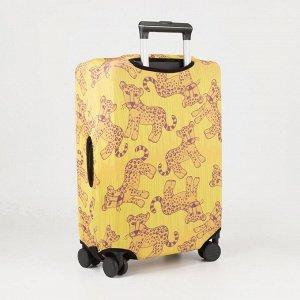 Чехол на чемодан 28&quot;, цвет жёлтый