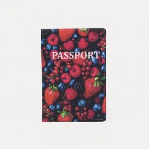 Обложка для паспорта, цвет разноцветный, «Ягоды»