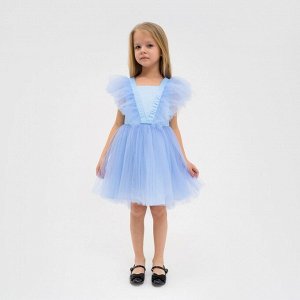 Платье нарядное детское KAFTAN, 28 (86-92 см), голубой