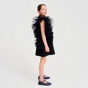 Платье нарядное детское MINAKU: PartyDress цвет чёрный, рост 140