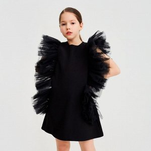 Платье нарядное детское MINAKU: PartyDress цвет чёрный, рост 140