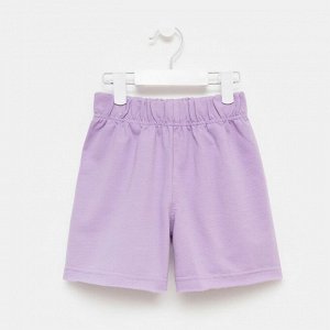 Костюм детский (футболка, шорты) MINAKU: Casual Collection, лиловый, рост, см