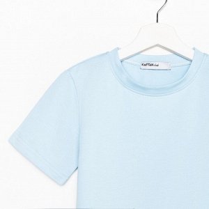 Комплект детский (футболка, шорты) KAFTAN Basic line 30 (98-104 см), голубой