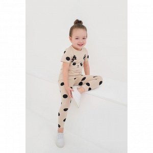 Легинсы для девочки KAFTAN Kitten 30 (98-104 см), бежевые
