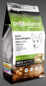 ProBalance Hypoallergenic диета сухой корм для собак с чувствительным пищеварением Курица 3кг