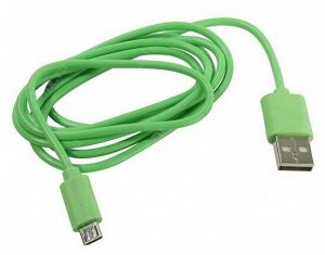 Дата-кабель Smartbuy USB - micro USB, цветные, длина 1 м, зеленый (iK-12c green)/100