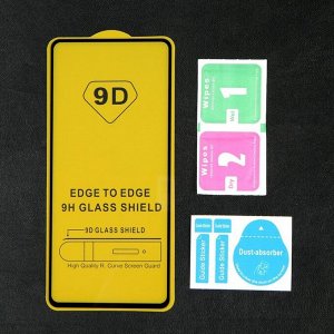 Защитное стекло 9D LuazON для Xiaomi Poco F2 Pro (6.67"), полный клей, 0.33 мм