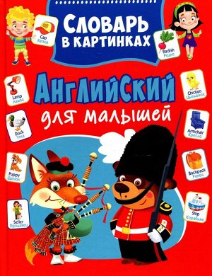 Александр Курчаков: Английский для малышей. Словарь в картинках 96стр., 263х202х11мм, Твердый переплет