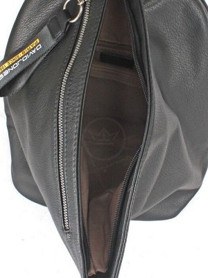 Рюкзак жен искусственная кожа DJ-CM 6461- BLACK,  1отд,  3внут+2внеш/ карм,  черный 245486