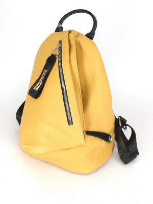 Рюкзак жен искусственная кожа DJ-CM 6461- YELLOW,  1отд,  3внут+2внеш/ карм,  желтый 245488