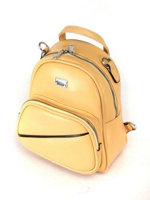 Рюкзак жен искусственная кожа C 190-8871,   (change) 1отд,  1внеш+1внут/карм,  желтый 245423