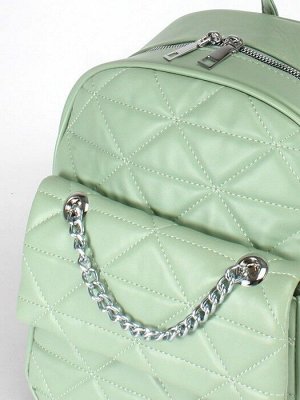 Рюкзак жен искусственная кожа C 190-8911,  1отд,  4внеш+2внут/карм,  зеленый 245523
