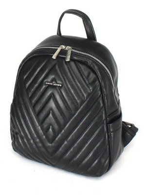 Рюкзак жен искусственная кожа DJ-6724-4,  BLACK,  1отд,  3внут+2внеш/ карм,  черный 245520