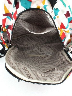 Рюкзак жен текстиль BoBo-1302-2,  1отд,  5внеш,  4внут/карм,  мультиколор 245354