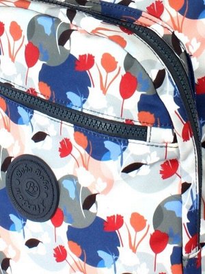 Рюкзак жен текстиль BoBo-1302-2,  1отд,  5внеш,  4внут/карм,  серый/синий 245334