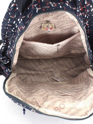 Рюкзак жен текстиль BoBo-1302-2,  1отд,  5внеш,  4внут/карм,  синий 245333