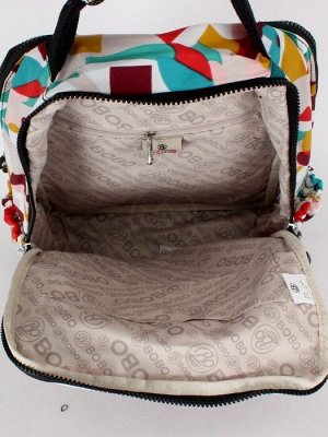 Рюкзак жен текстиль BoBo-1304-1,  2отд,  4внеш,  4внут/карм,  мультиколор 245330