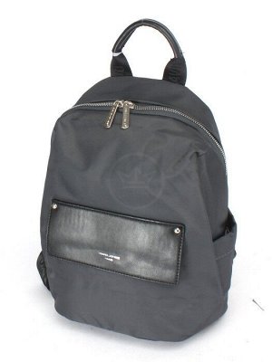 Рюкзак жен текстиль+иск/кожа DJ-6702-7-D. GREY,  1отд,  4внеш+2внут/карм,  серый 245480