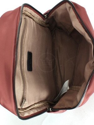 Рюкзак жен текстиль+иск/кожа DJ-6702-7-D. PINK,  1отд,  4внеш+2внут/карм,  т. розовый 245479