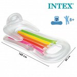 Матрас-кресло для плавания «Королевский», 160 х 85 см, цвета МИКС, 58802NP INTEX