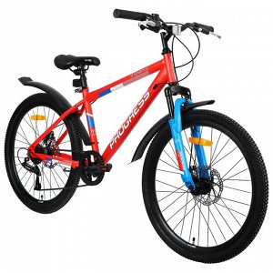 Велосипед 24" Progress Stoner 1.0 MD RUS, цвет красный, размер 15"