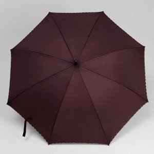 Зонт - трость полуавтоматический «Однотонный», ветроустойчивый, 8 спиц, R = 55 см, цвет МИКС