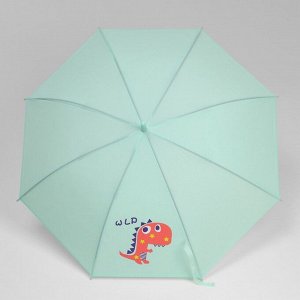 Зонт - трость полуавтоматический «Дракоша», 8 спиц, R = 47 см, цвет МИКС