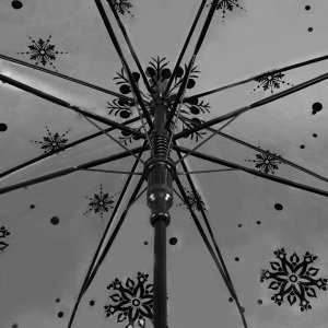 Зонт - трость полуавтоматический «Силуэты», 8 спиц, R = 40 см, цвет МИКС