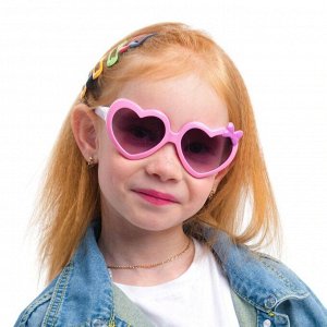 Очки солнцезащитные детские OneSun, uv 350, линза 5 х 6 см, ширина 13 см, дужка 13 см, микс
