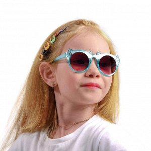 Очки солнцезащитные детские, uv 400, линза 4.8х5 см, ширина 13 см, дужка 13 см, микс