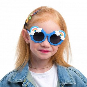 СИМА-ЛЕНД Очки солнцезащитные детские поляризационные, линза 4 х 4 см, ширина 13 см, дужка 13.5 см, микс 55390
