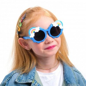 Очки солнцезащитные детские поляризационные, линза 4 х 4 см, ширина 13 см, дужка 13.5 см, микс 55390