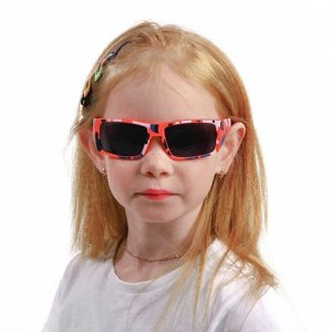 Очки солнцезащитные детские, uv 400, линза 3.8х5.5 см, ширина 12 см, дужка 13 см, микс