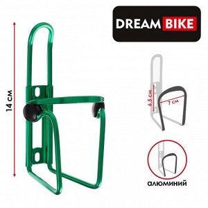 Флягодержатель Dream Bike, F3, алюминиевый, цвет зелёный