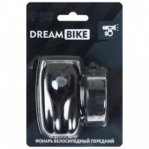 Фонарь велосипедный передний Dream Bike, JY566, 3 диода, 2 режима