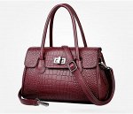 S9209 Новая сумка на плечо с крокодиловым узором, сумка-мессенджер (Цвет - цвет красный)