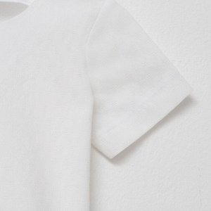 Рубашка для мальчика MINAKU: Cotton Collection цвет белый, рост
