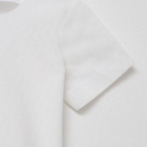 Рубашка для мальчика MINAKU: Cotton Collection, белая.
